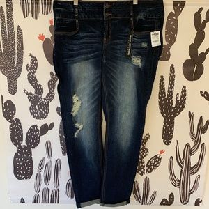 CR Refuge Skinny Boyfriend Dark Wash Jeans